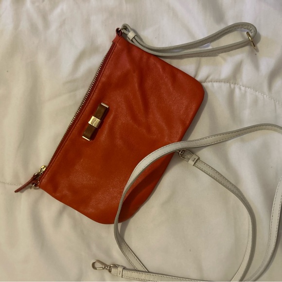 Burnt Orange Furla Crossbody / Wrist Purse - Picture 4 of 5